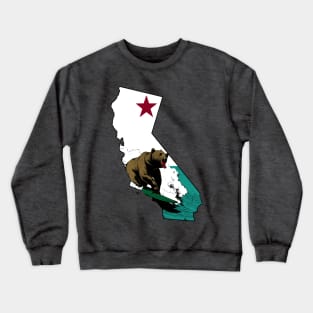 Surfing California Bear Crewneck Sweatshirt